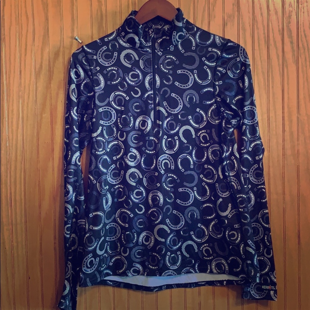 Kerrits Black and White Long Sleeve Top